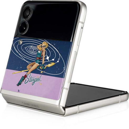 DC Comics Bombshells Stargirl- Field Guide to Cosmos Galaxy Z Flip4 5G Skin