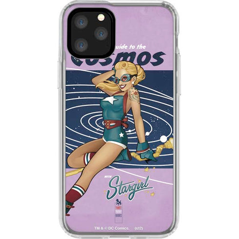 DC Comics Bombshells Stargirl- Field Guide to Cosmos iPhone 11 Pro Clear Case