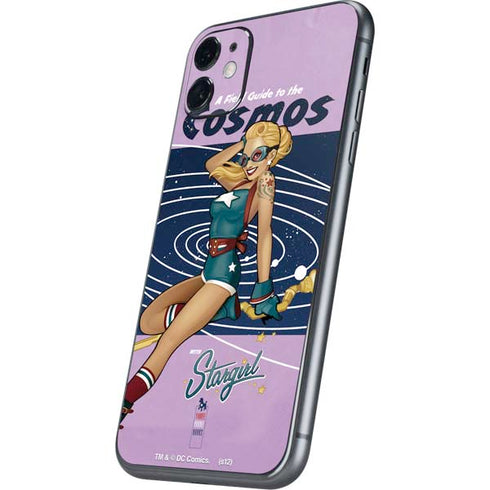 DC Comics Bombshells Stargirl- Field Guide to Cosmos iPhone 11 Skin