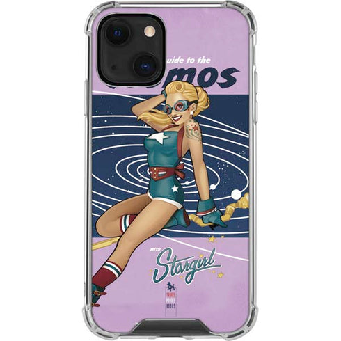DC Comics Bombshells Stargirl- Field Guide to Cosmos iPhone 13 Mini Clear Case