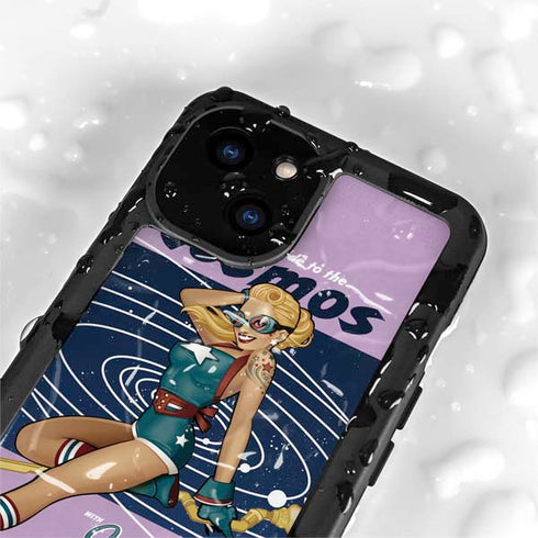 DC Comics Bombshells Stargirl- Field Guide to Cosmos iPhone 13 Mini Waterproof Case