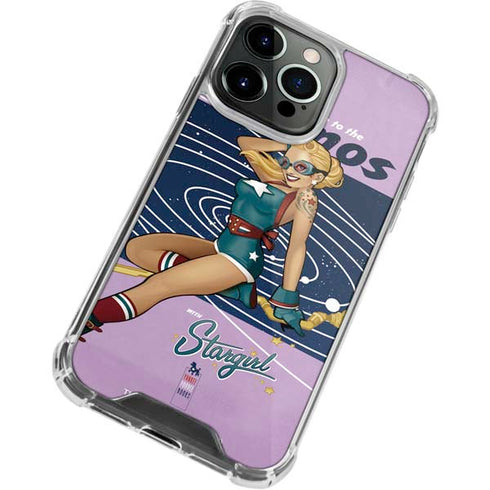 DC Comics Bombshells Stargirl- Field Guide to Cosmos iPhone 14 Pro Clear Case