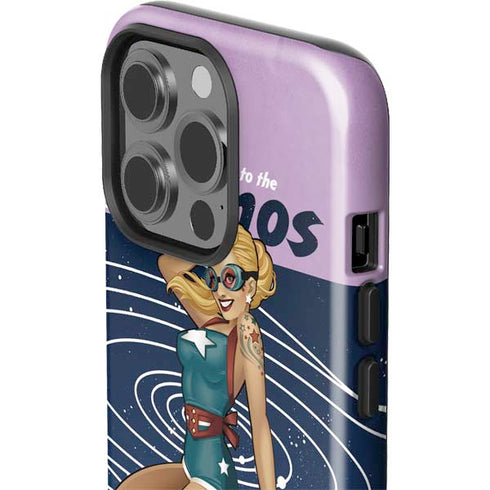 DC Comics Bombshells Stargirl- Field Guide to Cosmos iPhone 14 Pro Impact Case