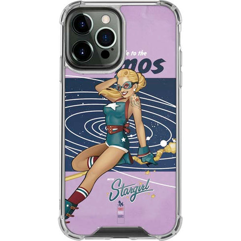 DC Comics Bombshells Stargirl- Field Guide to Cosmos iPhone 14 Pro Max Clear Case