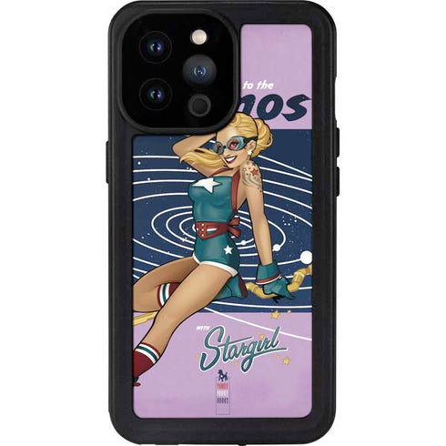 DC Comics Bombshells Stargirl- Field Guide to Cosmos iPhone 14 Pro Max Waterproof Case