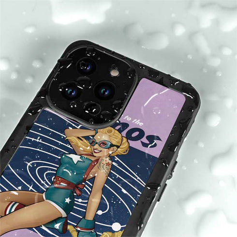 DC Comics Bombshells Stargirl- Field Guide to Cosmos iPhone 14 Pro Max Waterproof Case