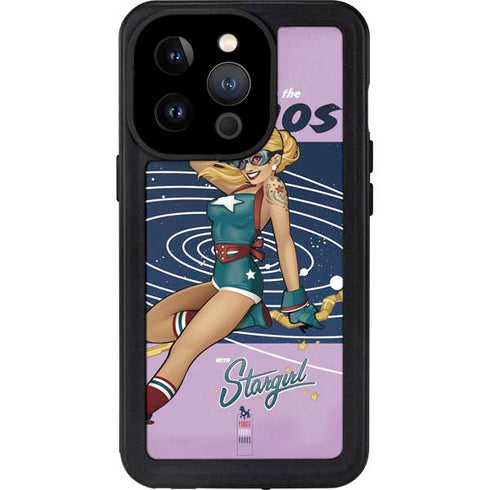 DC Comics Bombshells Stargirl- Field Guide to Cosmos iPhone 14 Pro Waterproof Case
