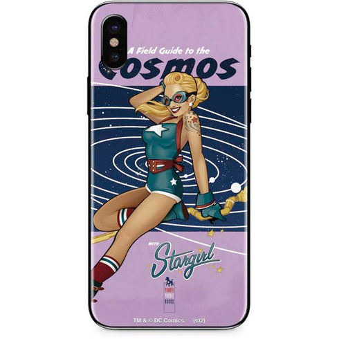 DC Comics Bombshells Stargirl- Field Guide to Cosmos iPhone X Skin