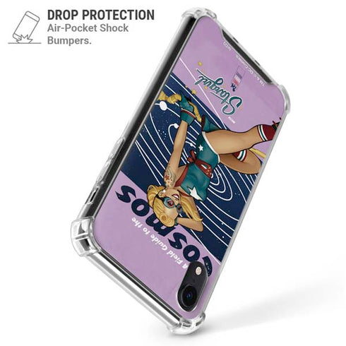 DC Comics Bombshells Stargirl- Field Guide to Cosmos iPhone XR Clear Case