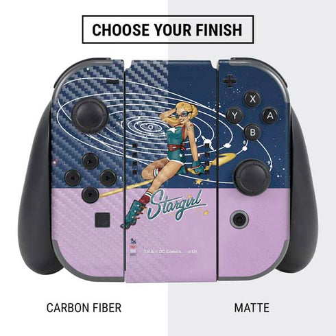 DC Comics Bombshells Stargirl- Field Guide to Cosmos Nintendo Switch Bundle Skin