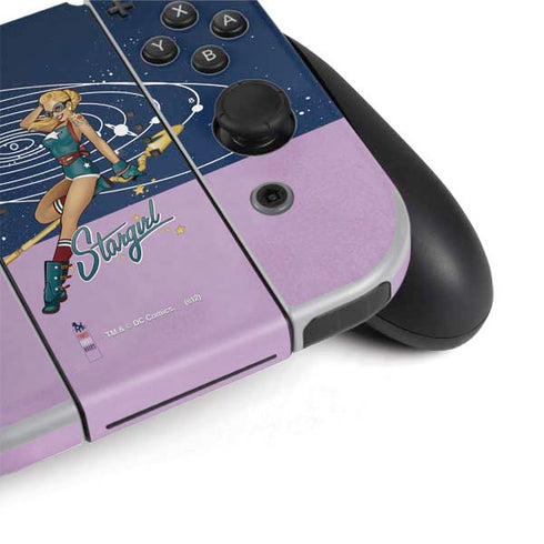 DC Comics Bombshells Stargirl- Field Guide to Cosmos Nintendo Switch OLED (2021) Skin