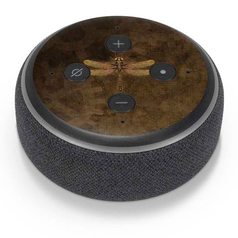 Brigid Ashwood Steampunk & Gear Dragonfly Amazon Echo Dot Skin