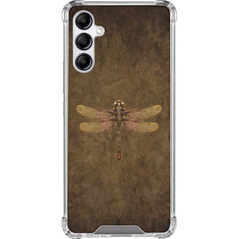 Brigid Ashwood Steampunk & Gear Dragonfly Galaxy A14 5G Clear Case