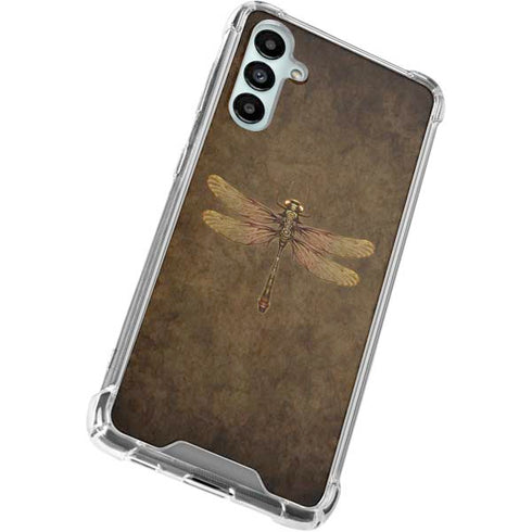 Steampunk & Gear Dragonfly by Brigid Ashwood Galaxy A15 5G Clear Case