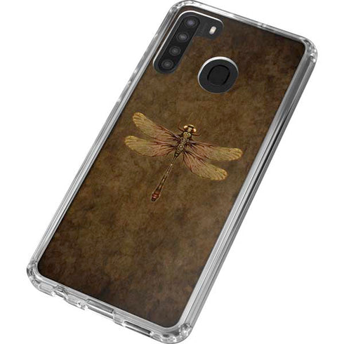 Brigid Ashwood Steampunk & Gear Dragonfly Galaxy A21 Clear Case
