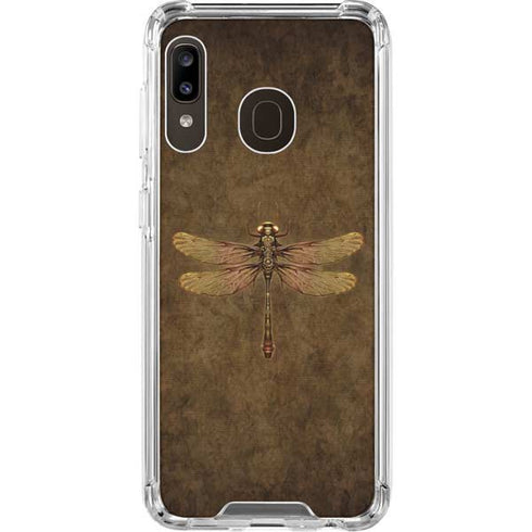 Brigid Ashwood Steampunk & Gear Dragonfly Galaxy A30 Clear Case