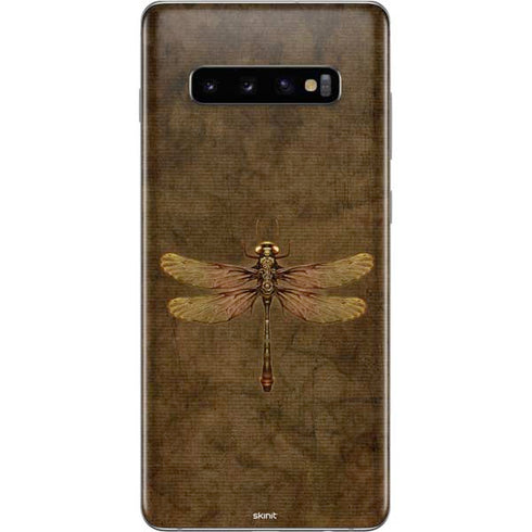 Brigid Ashwood Steampunk & Gear Dragonfly Galaxy S10 Plus Skin