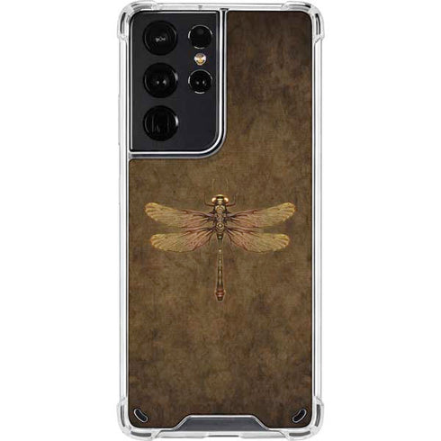 Brigid Ashwood Steampunk & Gear Dragonfly Galaxy S21 Ultra 5G Clear Case