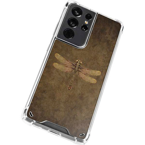 Brigid Ashwood Steampunk & Gear Dragonfly Galaxy S21 Ultra 5G Clear Case