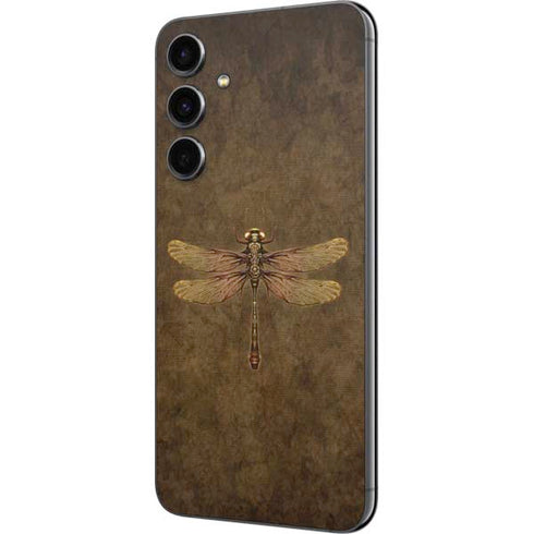 Steampunk & Gear Dragonfly by Brigid Ashwood Galaxy S23 FE Skin
