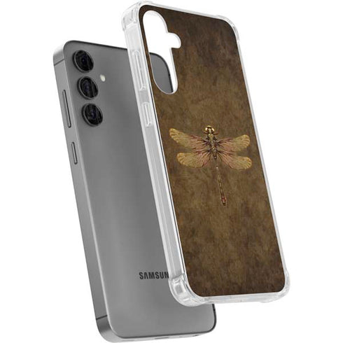 Steampunk & Gear Dragonfly by Brigid Ashwood Galaxy S24 Plus Clear Case