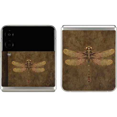 Brigid Ashwood Steampunk & Gear Dragonfly Galaxy Z Flip3 5G Skin