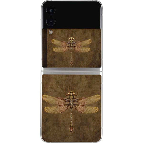 Brigid Ashwood Steampunk & Gear Dragonfly Galaxy Z Flip3 5G Skin