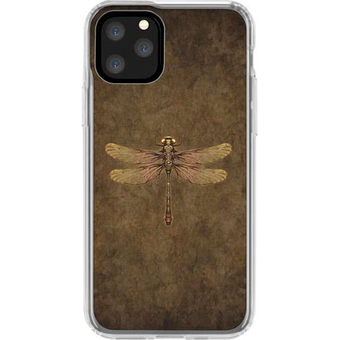 Steampunk & Gear Dragonfly by Brigid Ashwood iPhone 11 Pro Clear Case