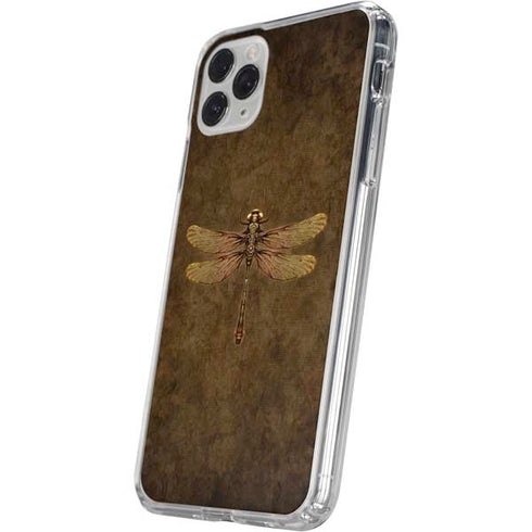 Steampunk & Gear Dragonfly by Brigid Ashwood iPhone 11 Pro Clear Case