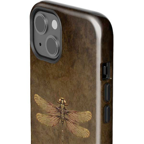 Steampunk & Gear Dragonfly by Brigid Ashwood iPhone 15 Plus Impact Case