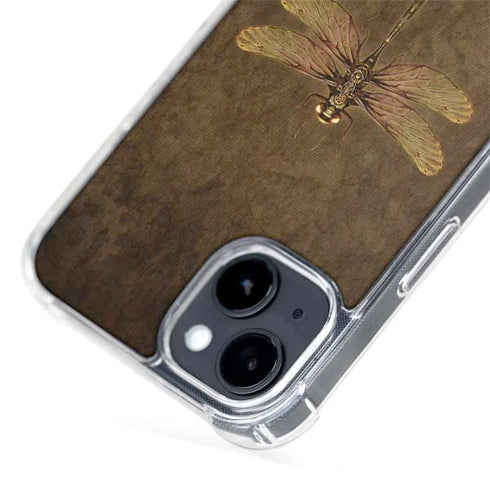 Steampunk & Gear Dragonfly by Brigid Ashwood iPhone 15 MagSafe Case