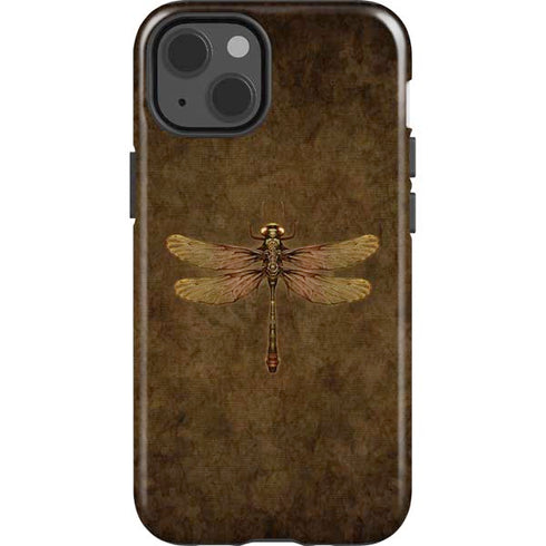 Steampunk & Gear Dragonfly by Brigid Ashwood iPhone 15 Impact Case