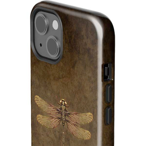 Steampunk & Gear Dragonfly by Brigid Ashwood iPhone 15 Impact Case