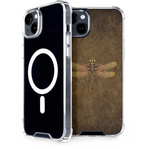 Steampunk & Gear Dragonfly by Brigid Ashwood iPhone 15 Plus MagSafe Case