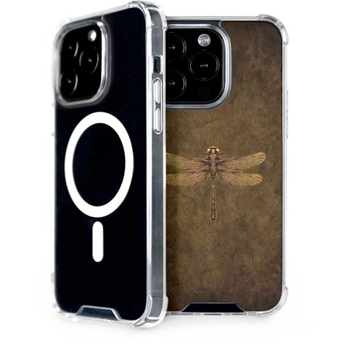 Steampunk & Gear Dragonfly by Brigid Ashwood iPhone 15 Pro MagSafe Case
