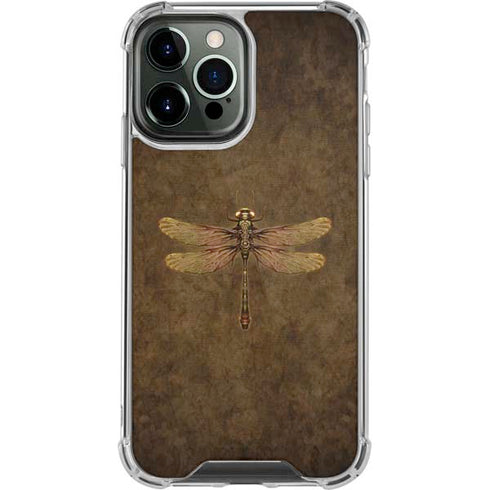 Brigid Ashwood Steampunk & Gear Dragonfly iPhone 14 Pro Max Clear Case