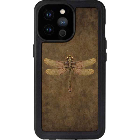Brigid Ashwood Steampunk & Gear Dragonfly iPhone 14 Pro Max Waterproof Case