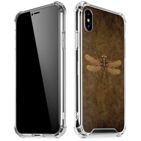 Steampunk & Gear Dragonfly by Brigid Ashwood iPhone XS Max Clear Case