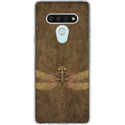 Steampunk & Gear Dragonfly by Brigid Ashwood LG Stylo 6 Clear Case