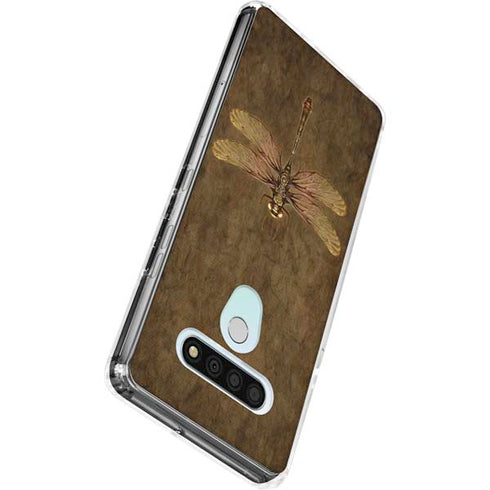 Steampunk & Gear Dragonfly by Brigid Ashwood LG Stylo 6 Clear Case