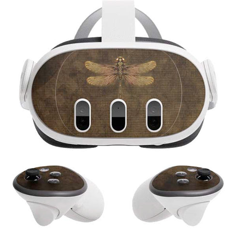 Steampunk & Gear Dragonfly by Brigid Ashwood Meta Quest 3 Skin