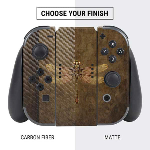 Brigid Ashwood Steampunk & Gear Dragonfly Nintendo Switch Bundle Skin