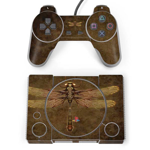 Brigid Ashwood Steampunk & Gear Dragonfly PlayStation Classic Bundle Skin