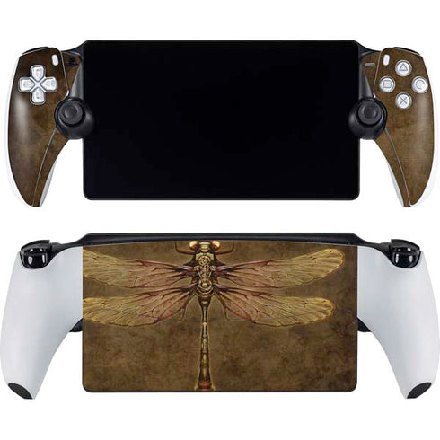 Steampunk & Gear Dragonfly by Brigid Ashwood PlayStation Portal Remote Player Skin