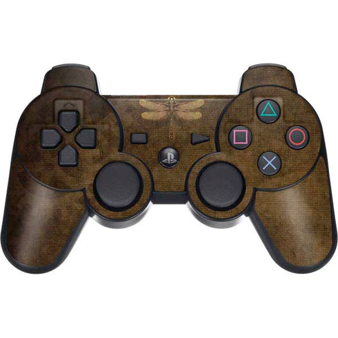 Brigid Ashwood Steampunk & Gear Dragonfly PS3 Dual Shock wireless controller Skin
