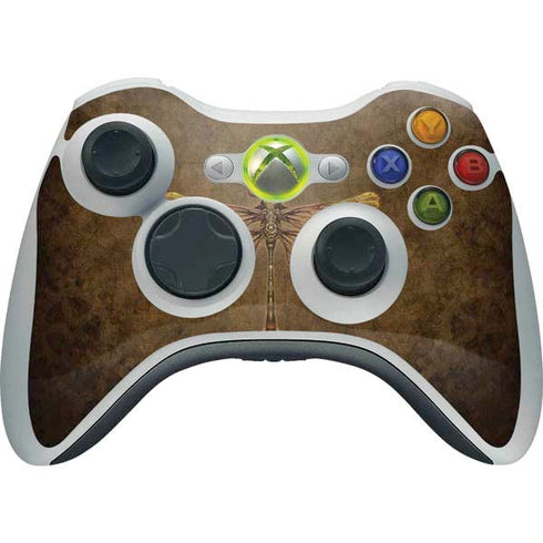 Brigid Ashwood Steampunk & Gear Dragonfly Xbox 360 Wireless Controller Skin