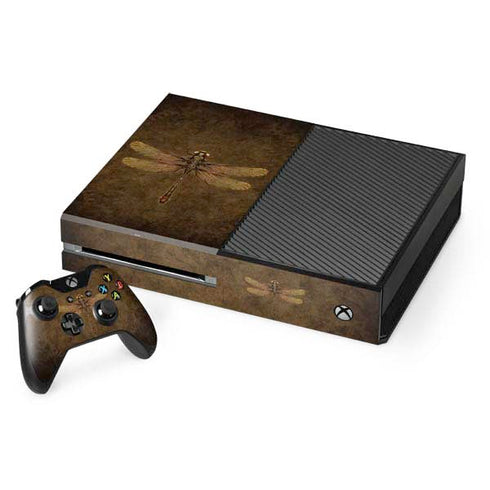Brigid Ashwood Steampunk & Gear Dragonfly Xbox One Console and Controller Bundle Skin