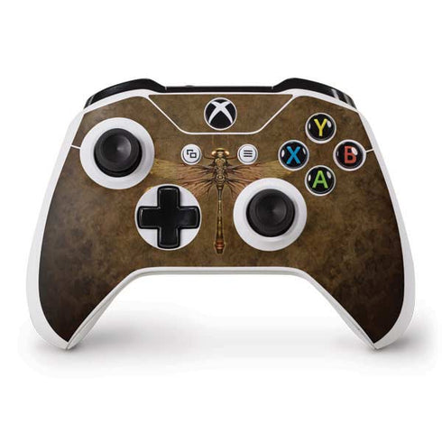 Brigid Ashwood Steampunk & Gear Dragonfly Xbox One S Controller Skin