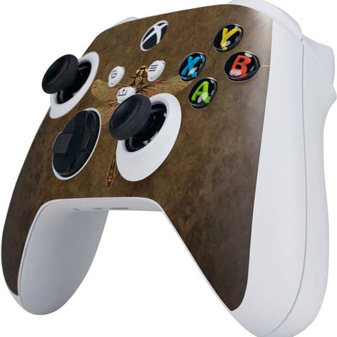 Brigid Ashwood Steampunk & Gear Dragonfly Xbox Series S Controller Skin