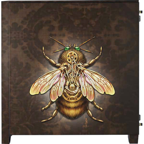Brigid Ashwood Steampunk Bee Corsair 4000D Tempered Glass Mid-Tower ATX Case Skin